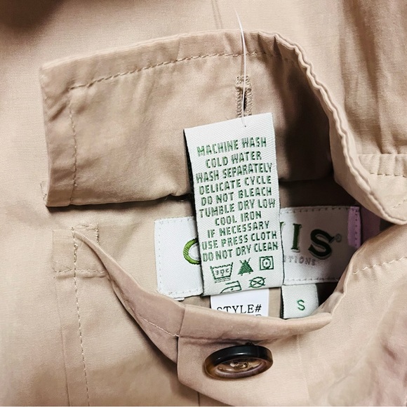 Orvis Womens Reversible Jacket Small Button Closure Black Tan Lightweight Hiking - Picture 11 of 13